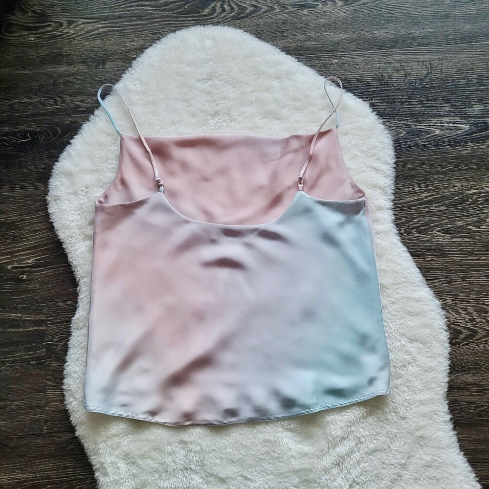 Aritzia Babaton Cowlneck Camisole in Blurry Flows Blue Sz XS - Picture 7 of 9